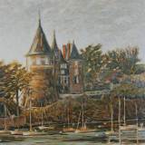 70 - Château de Pornic - Huile - 65 x 50 cm - Collection particulière