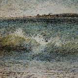 125 - La vague - Huile - 54 x 81 cm - Collection particulière